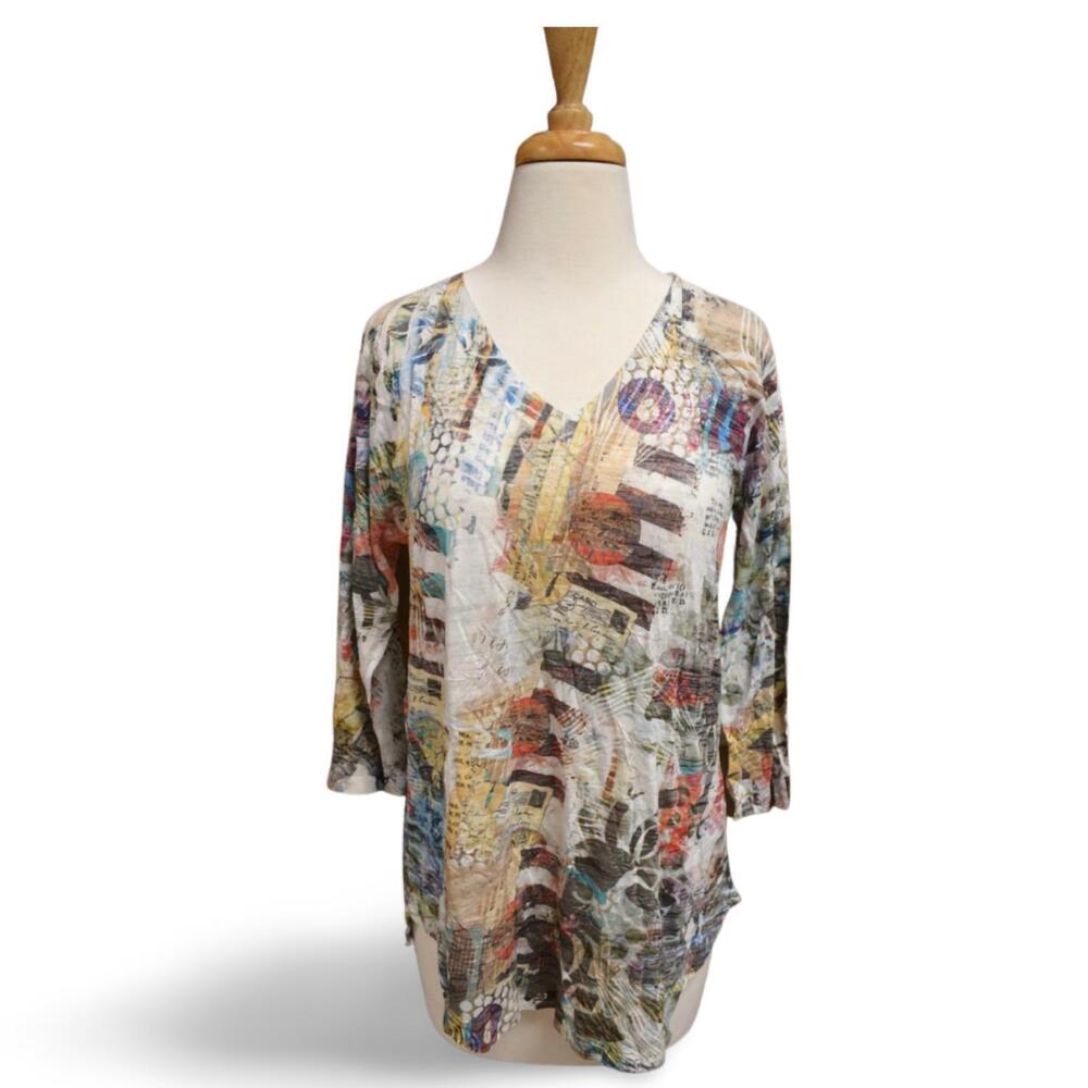 NEW INOAH women's postcards top in beige
